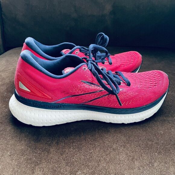 Brooks Glycerin 19 Womens 10.5 US 42.5 Shoes Red Navy Blue Running 8.5 UK - Picture 5 of 11